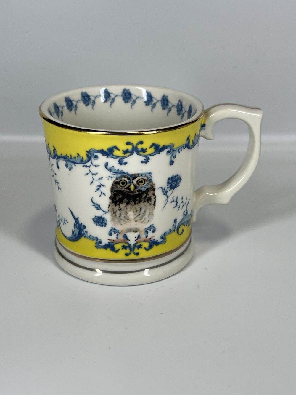Anthropologie Rota Lou Stoneware Mug Owl